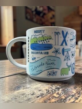 STARBUCKS BEEN THERE SERIES COLORADO MUG 14 OZ ROCKY MOUNTAINS COLORADO RIVER